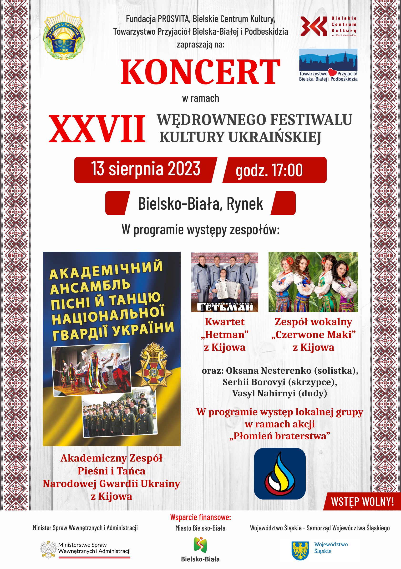 Wędrowny festiwal 2023 - Bielsko-Biała